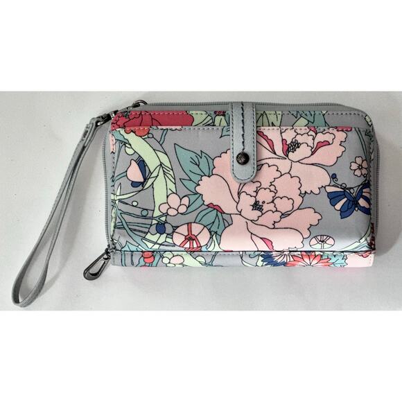 Womens Sakroots Smartphone Wristlet - Light Grey - Picture 7 of 9